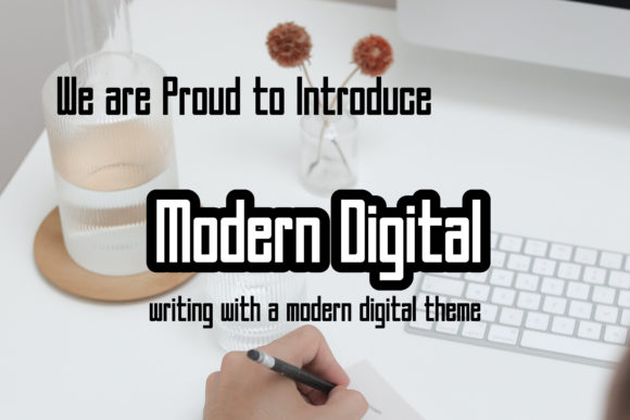 A Modern Digital Font for Bold and Beautiful Designs