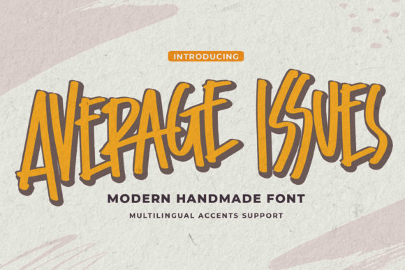 Average Issues Font: A Bold Display Typeface for Creative Publications