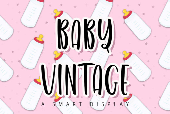 Baby Vintage Font for Charming Craft Designs
