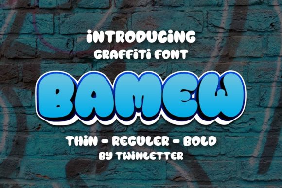 Bamew Font for Urban Branding and Bold Design
