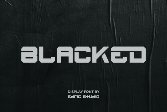Blacked: A Bold Display Font for Editorial Design