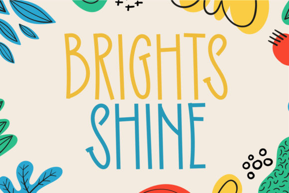 Bright Shine Font for Friendly and Creative Branding Projects