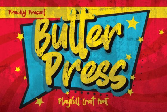 Butterpress Font Review: A Playful Display Typeface for Quirky Branding