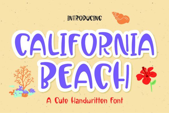 California Beach Font for Editorial Design
