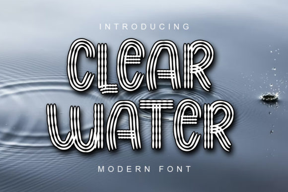 Clear Water Font: A Creative Typeface for Makers