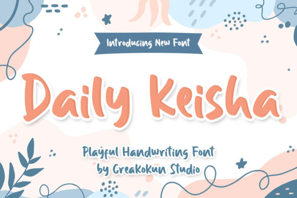 Daily Keisha Display Font for Editorial Design