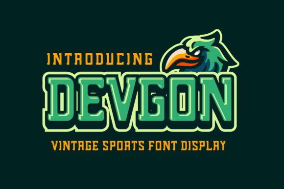 Devgon: A Bold Display Font for Creative Branding Projects