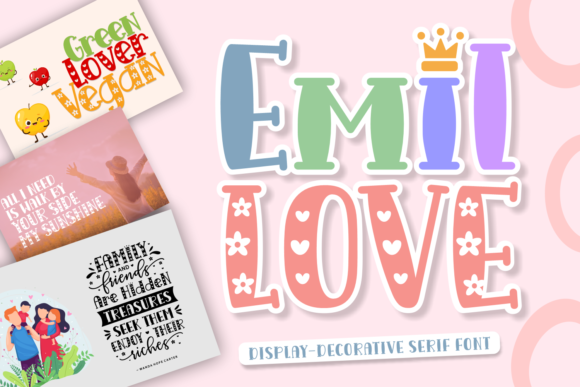 Emil Love Display Font for Playful Brand Campaigns