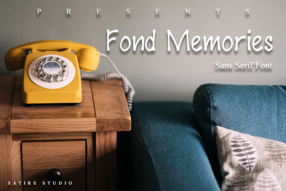 Fond Memories Font: A Casual Display for Creative Projects