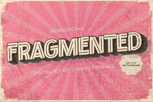 Fragmented Font: A Bold Display Typeface for Creative Projects