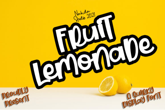 Fruit Lemonade Font for Crafty Creators and Designers