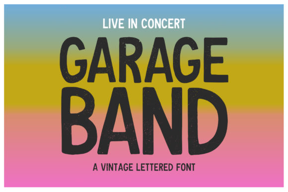 Garage Band Font for Bold and Vintage-Inspired Branding