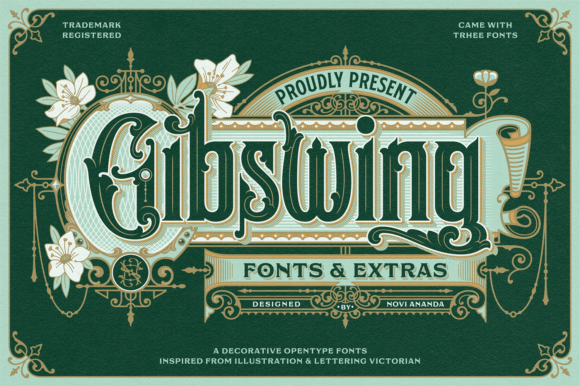 Gibswing Display Font for Editorial Design Projects
