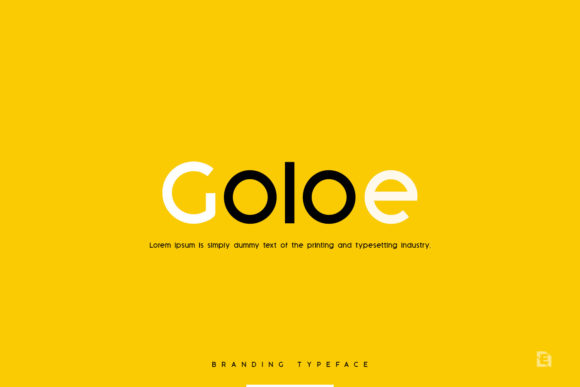 Goloe Display Font for Modern Branding Projects