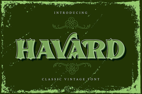 Havard Display Font for Editorial Design