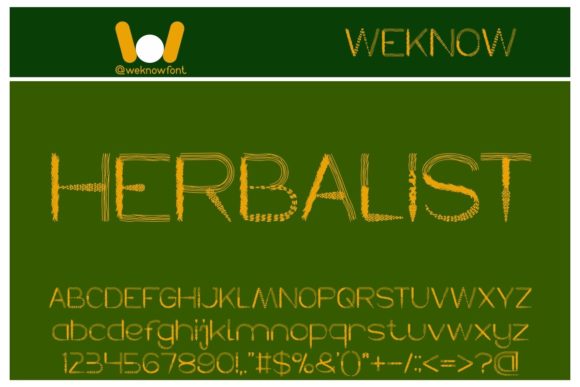 Herbalist Font: A Display Typeface for Stronger Branding