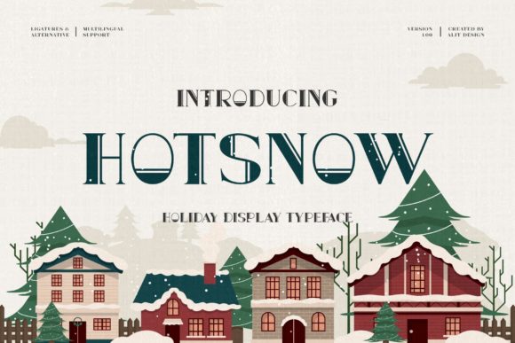 Hot Snow Font: Vintage Style for Modern Branding