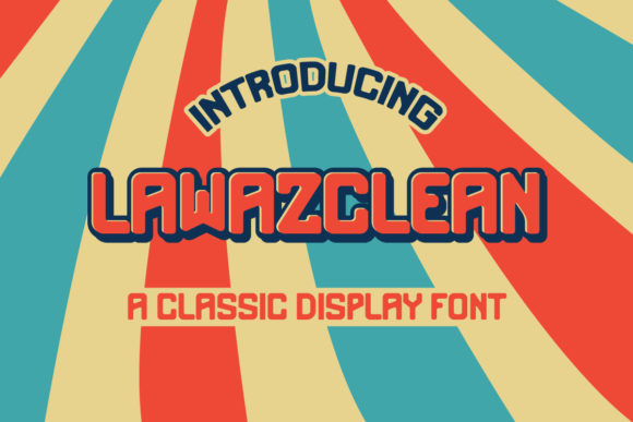 Lawazclean: A Bold Display Font for Creative Projects