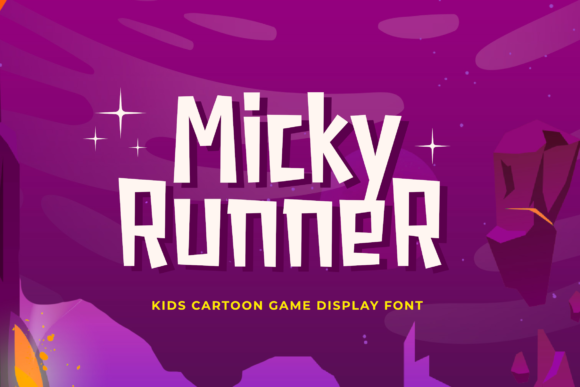 Micky Runner Font for Playful Campaign Design