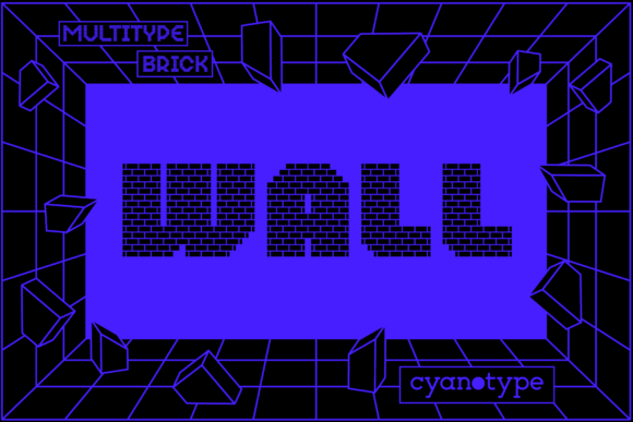 MultiType Brick Wall Font for Trendy Digital Campaigns
