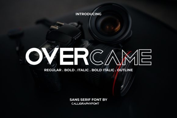 Overcame: A Bold Display Font for Memorable Brand Content
