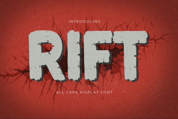 Rift Display Font for Campaign Design and Branding