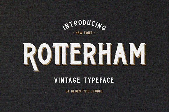 Rotterham Font: Bold Vintage Style for Creative Makers
