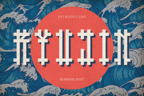 Ryujin Display Font: A Creative Typeface for Handmade and Print Designs