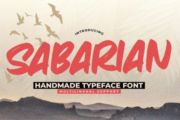 Sabarian Font: A Display Typeface for Bold Campaigns