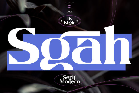 Sgah Display Font for Crafting and Branding Projects