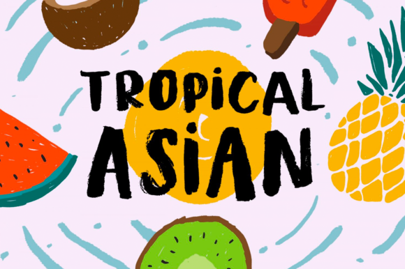 Tropical Asian Font for Creative Projects